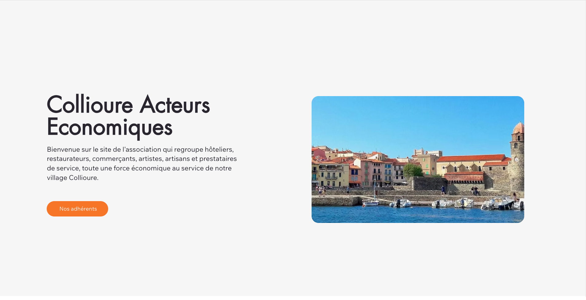 Site web Collioure Acteurs Économiques